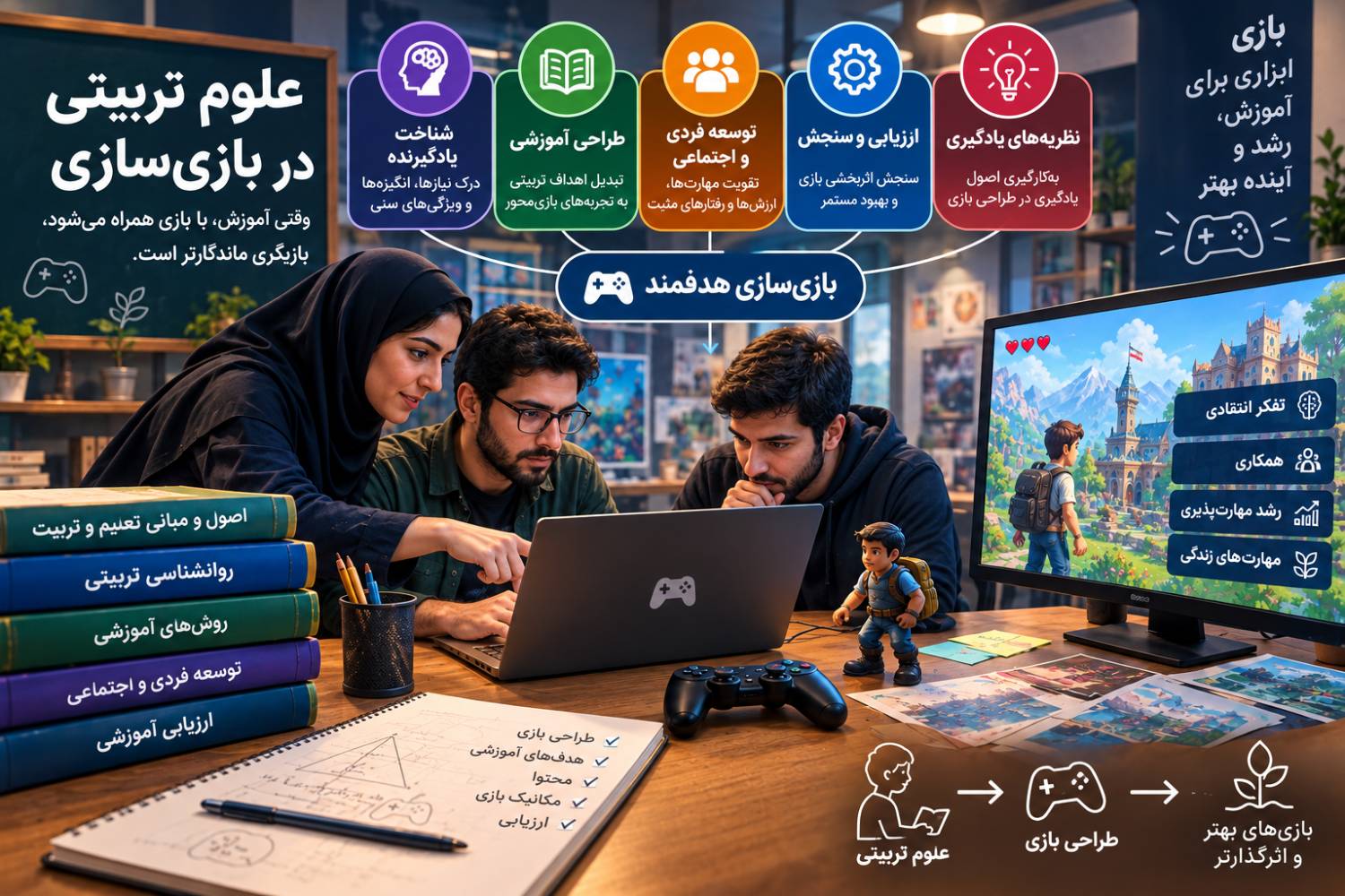 نقش علوم تربیتی در بازی سازی